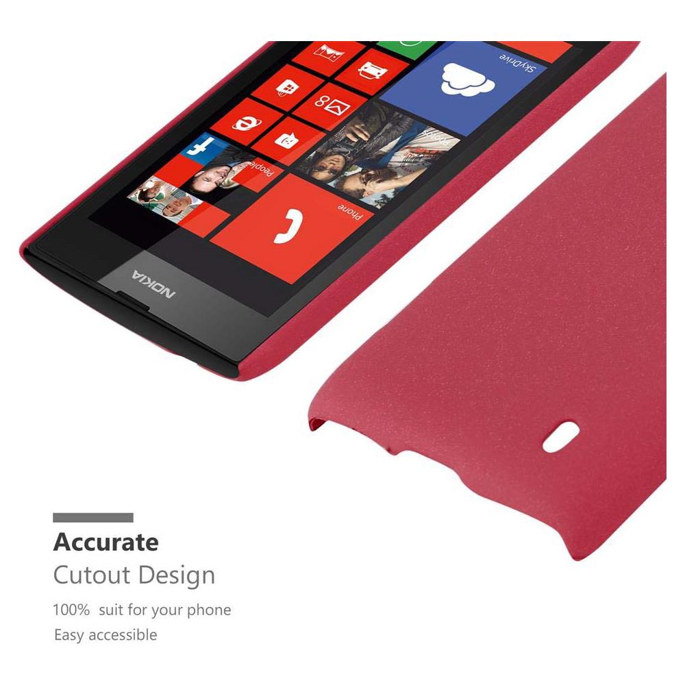Custodia Compatibile Con Nokia Lumia 520 In Frosty Rosso - Hard Case Coperchio Protettivo In Frosted Look Contro I Graffi E Gli Urti - Foto 5