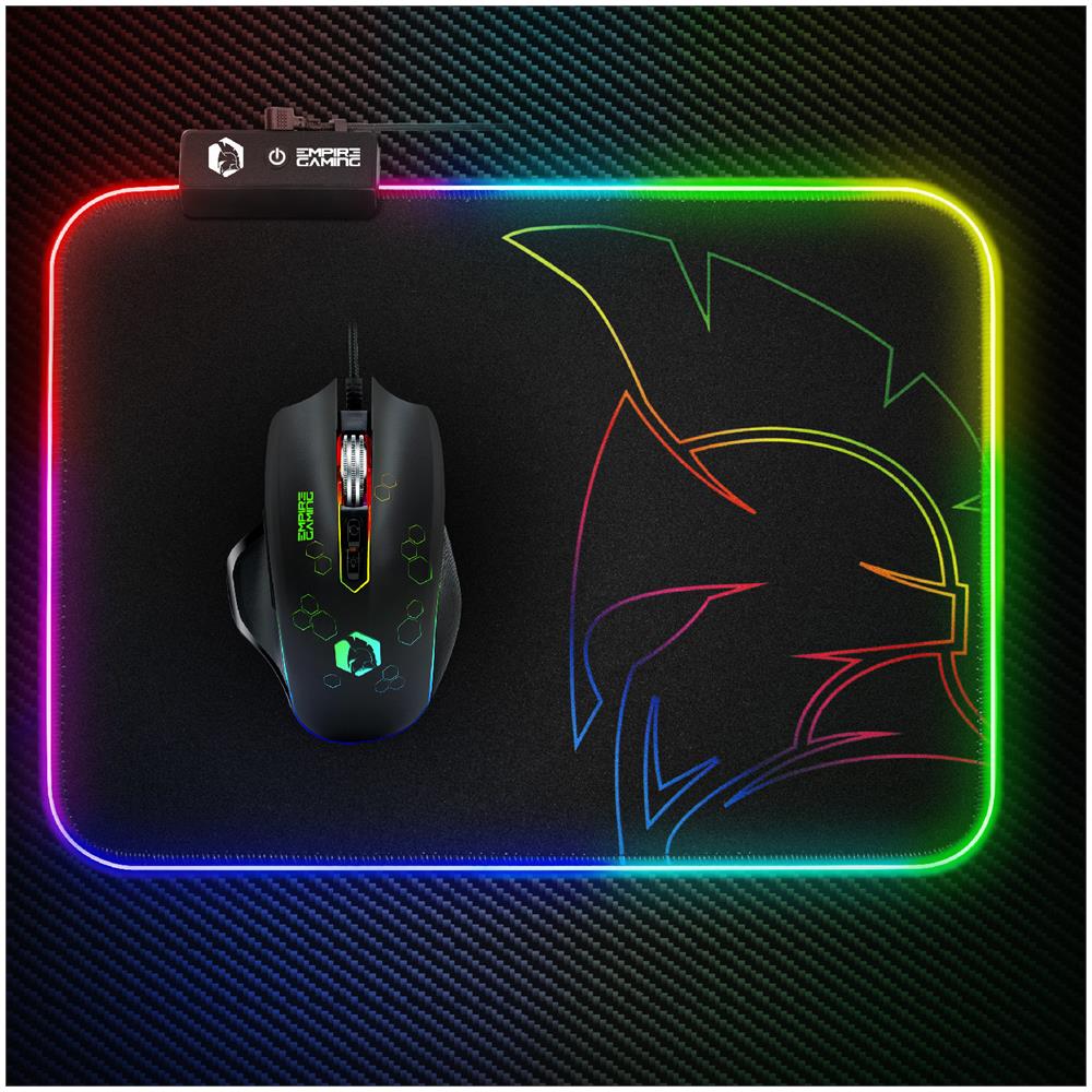 Scuro Arcobaleno Gamer Mousepad - Sistema Di Illuminazione Led Rgb 12 - Mousepad Giocatori Retroilluminazione Resistente Alla Luce-slip Gomma-acqua - Per I Giocatori Pc, Mac E Laptop-300x230x4mm - Foto 3
