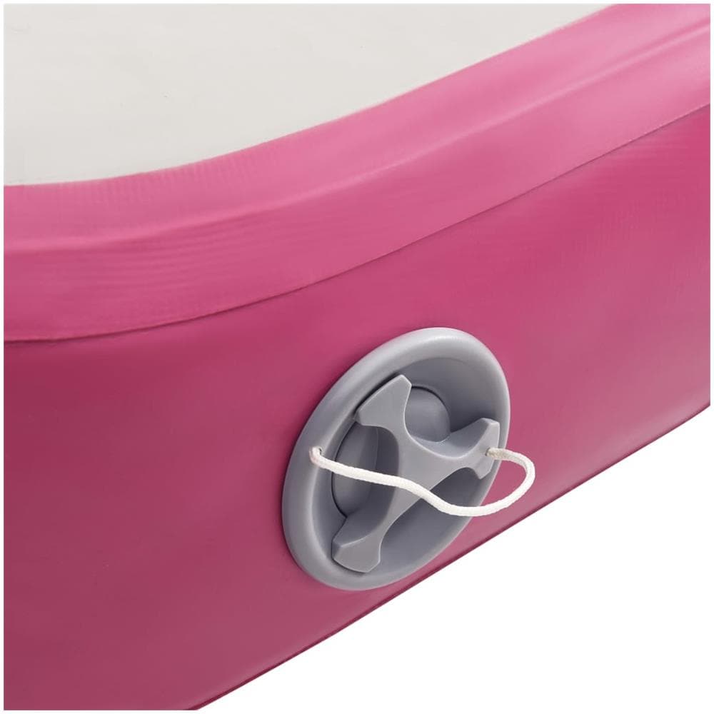 Tappetino Ginnastica Gonfiabile Con Pompa 700x100x20cm Pvc Rosa - Foto 8