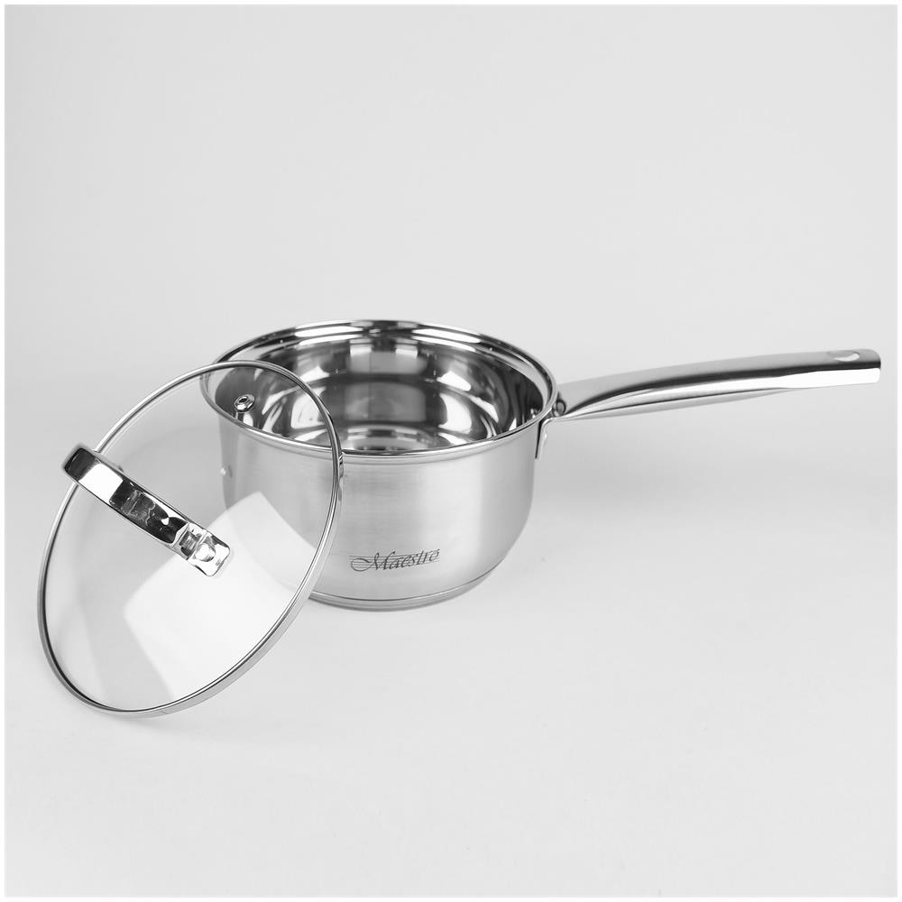 Mr-2021 Batteria Da Cucina, Acciaio Inox. , 9 Pezzi, Induzione, Coperchi, Sottopentola Argento - Foto 8