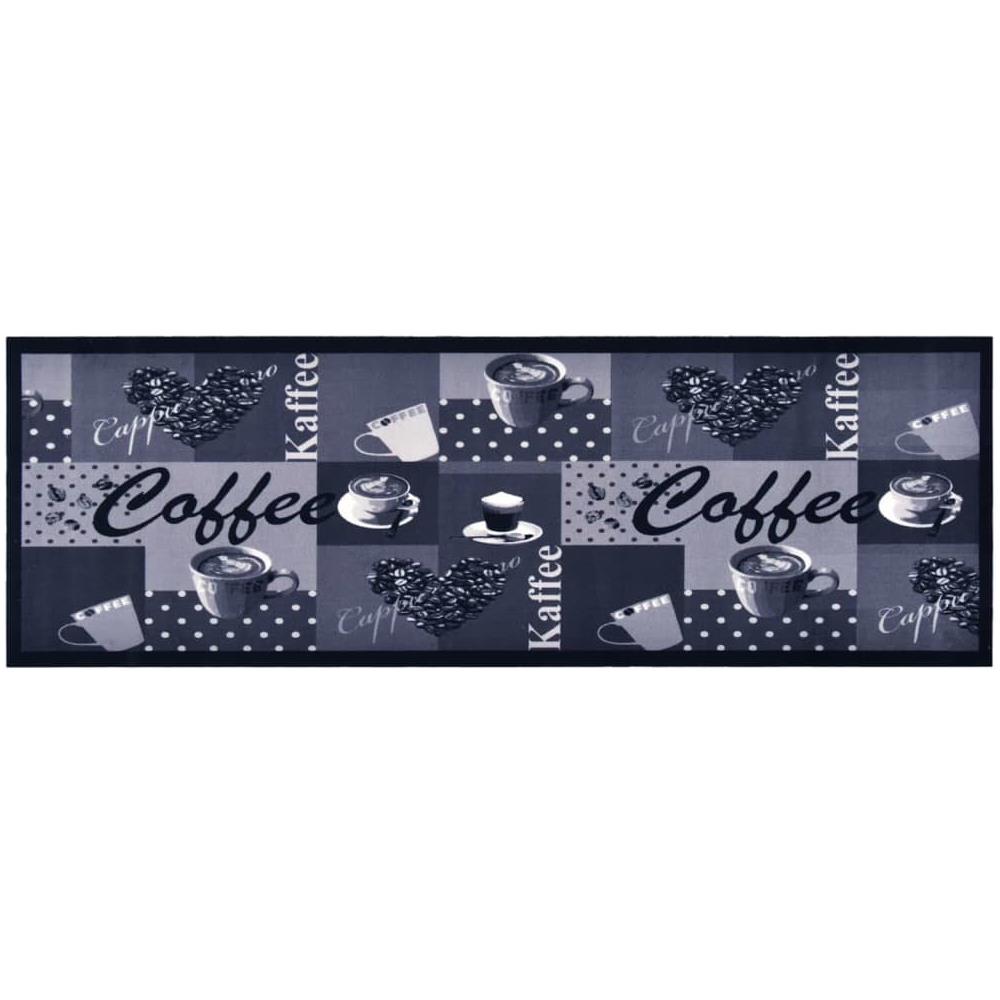 Tappetino da Cucina Lavabile Caffè Blu 60x300 cm - Foto 1