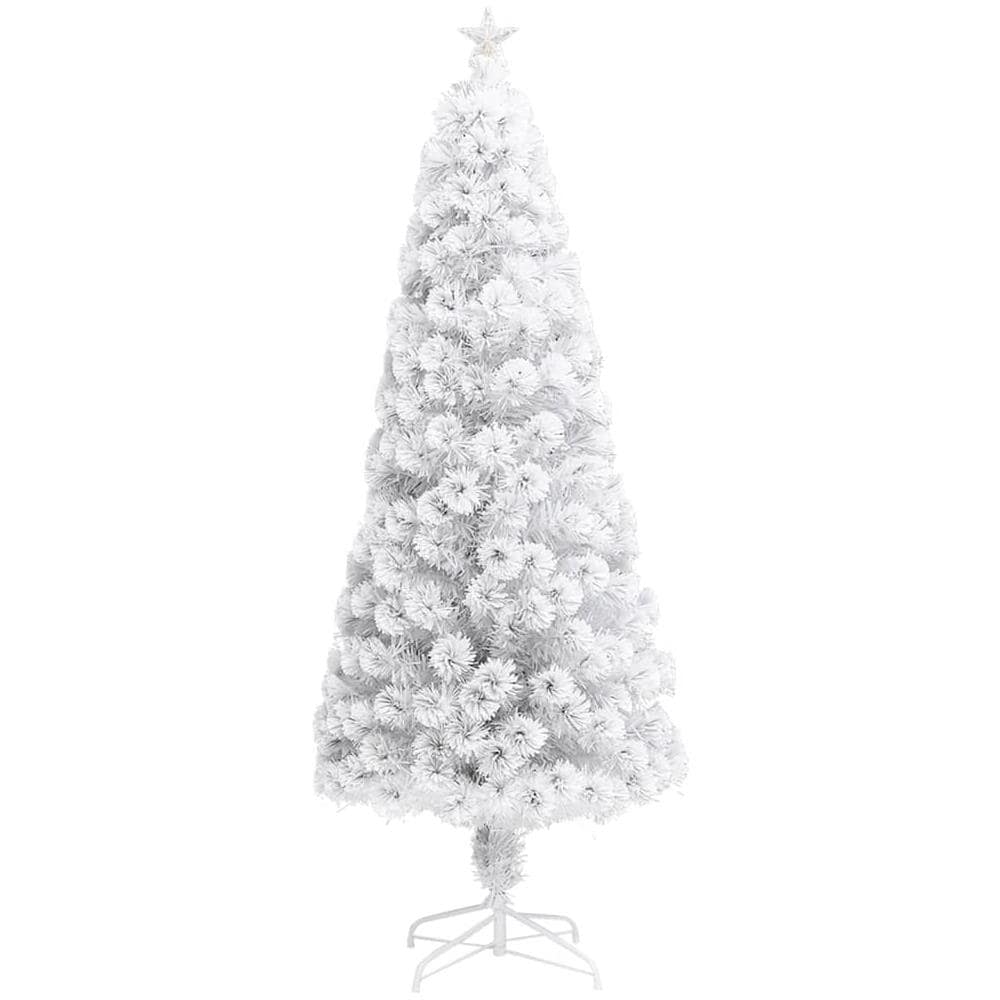 Albero Natale Artificiale Led Bianco 240 Cm Fibra Ottica - Foto 3