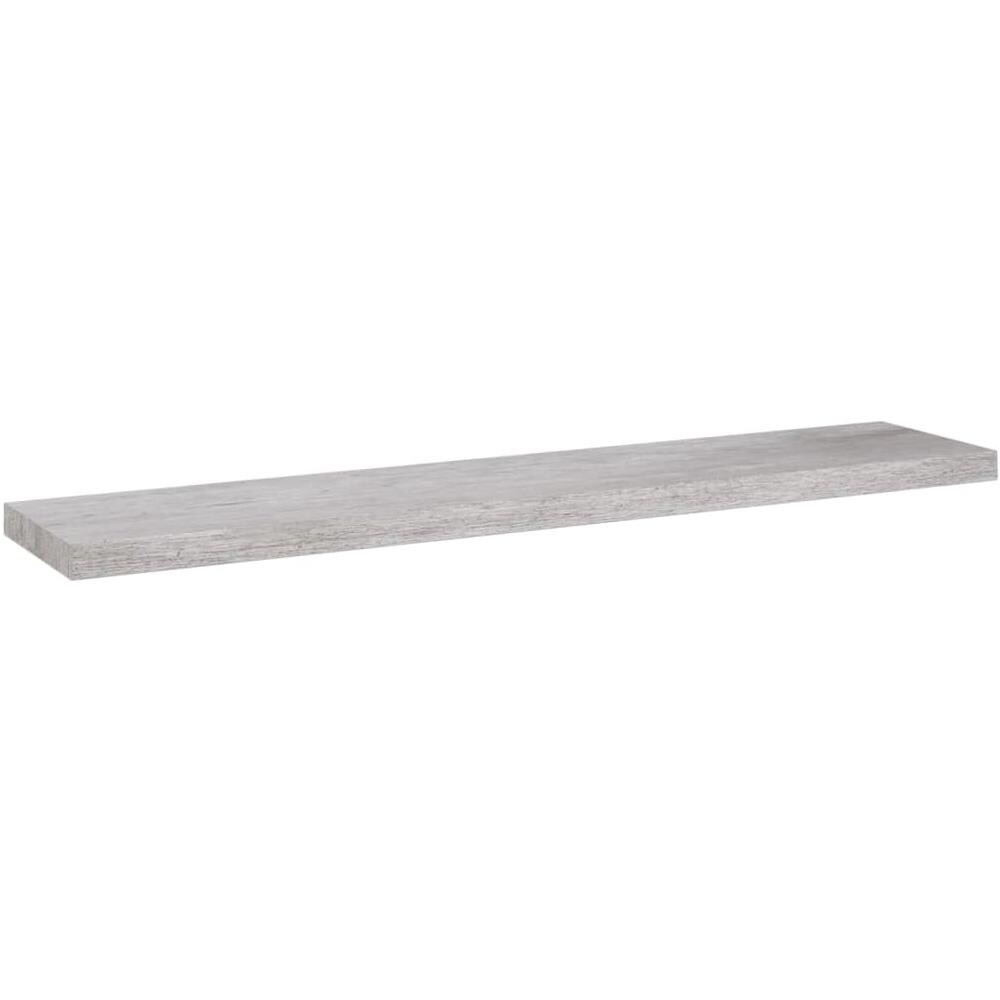 Scaffale A Parete Grigio Cemento 120x23,5x3,8 Cm In Mdf - Foto 2