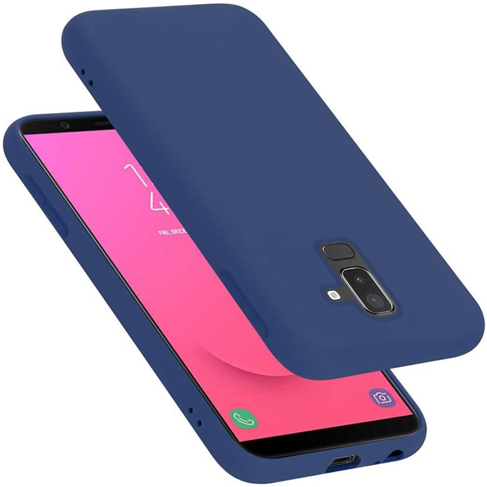 Custodia Compatibile Con Samsung Galaxy A6 Plus / J8 In Liquid Blu - Coperchio Protettivo In Silicone Tpu Flessibile - Foto 1