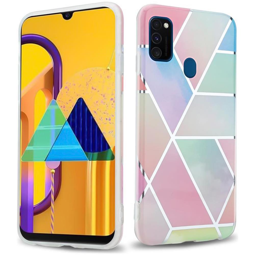 Custodia Compatibile Con Huawei P20 Lite In Marmo Arcobaleno No. 11 - Coperchio Protettivo In Silicone Tpu Con Motivo A Mosaico - Foto 1