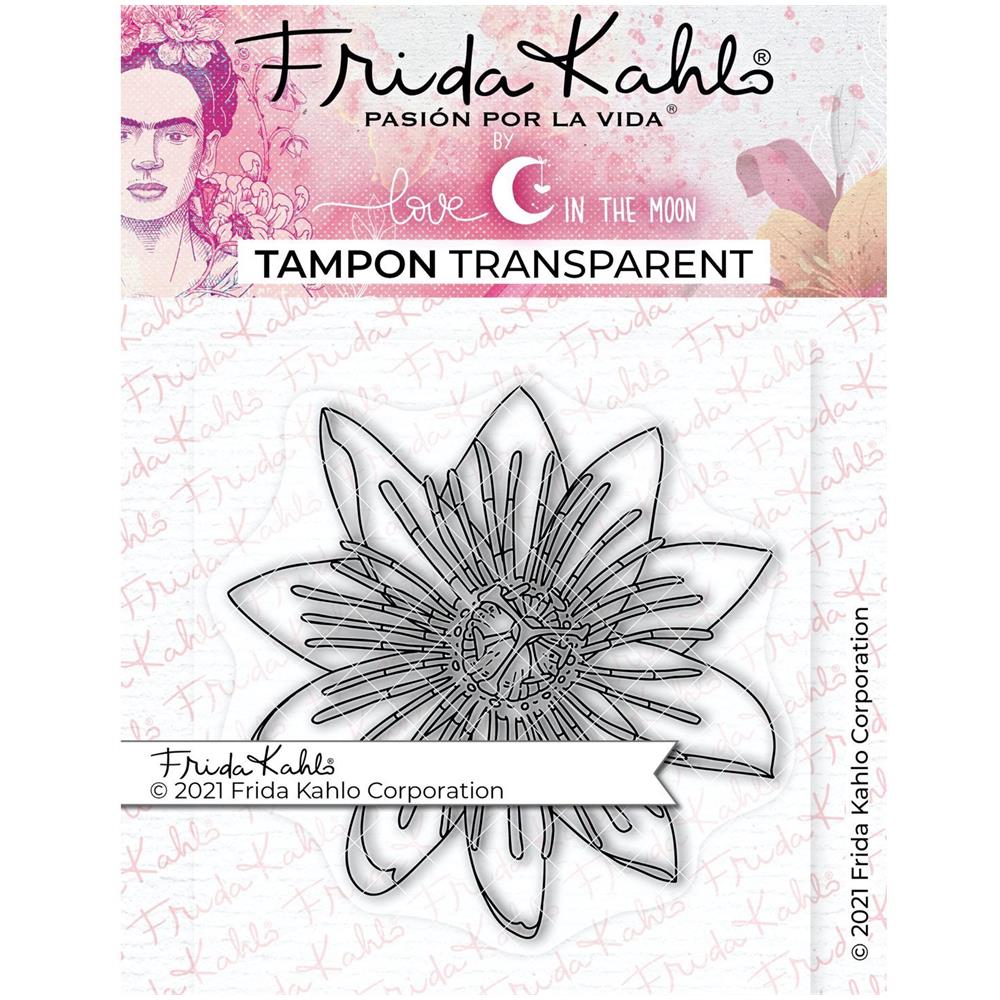 Timbro Trasparente - Passiflora 2 - 9,5 X 6,5 Cm - Foto 1