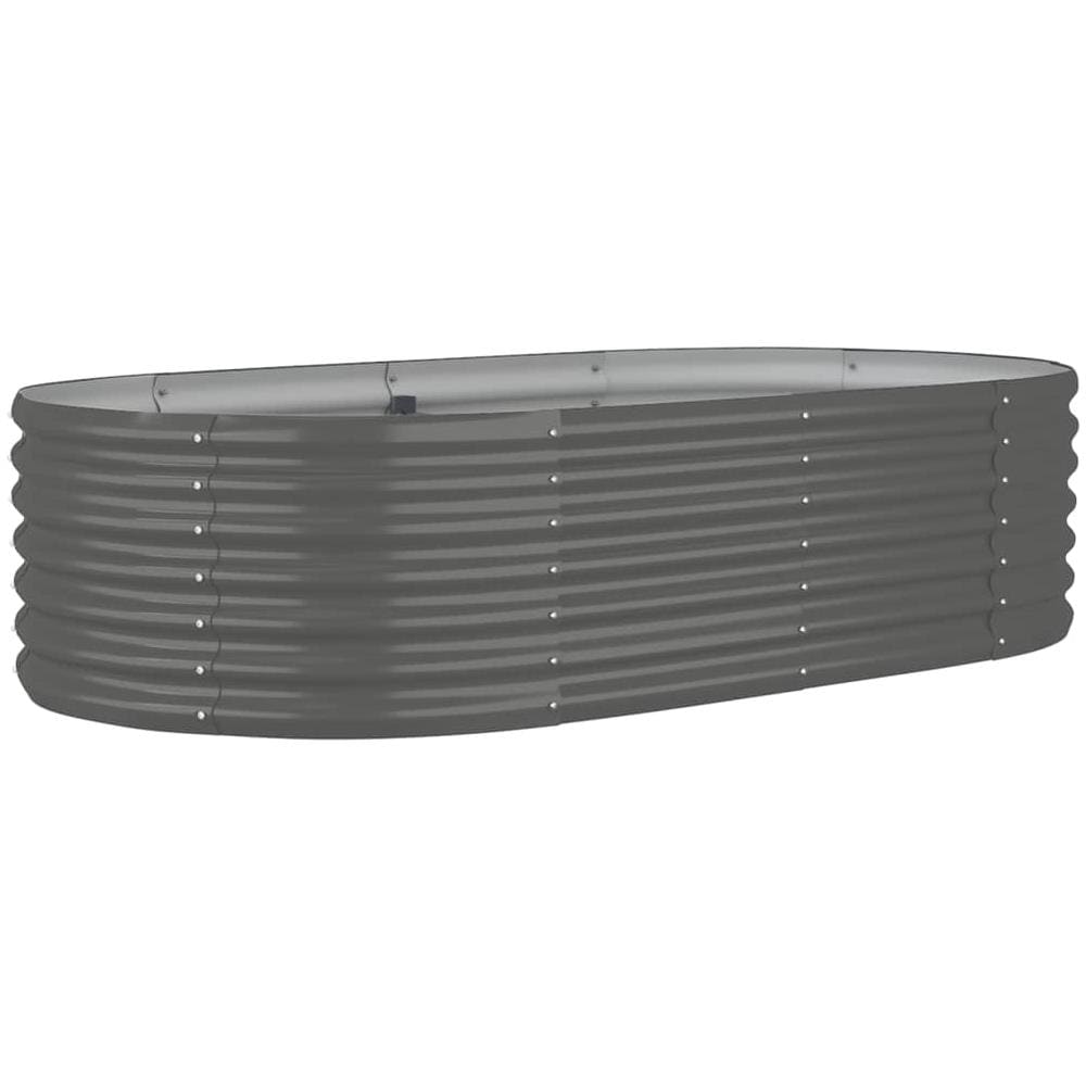 Letto Giardino Acciaio Verniciato a Polvere 152x80x36 cm Grigio - Foto 1