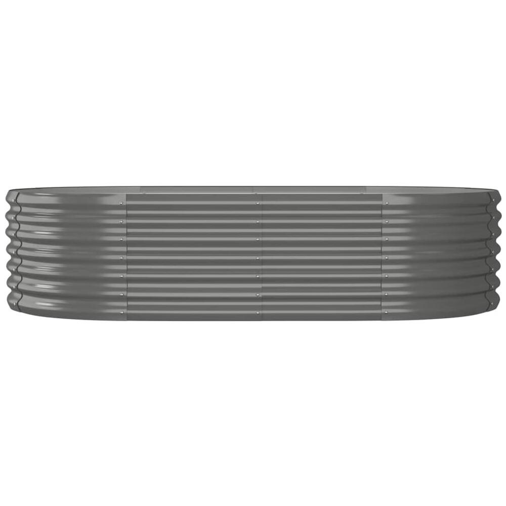 Letto Giardino Acciaio Verniciato a Polvere 152x80x36 cm Grigio - Foto 2
