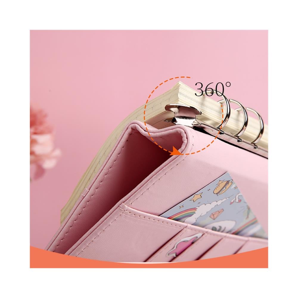 Raccoglitore Ad Anelli A6 Con 12 Tasche In Plastica Purple - Foto 2