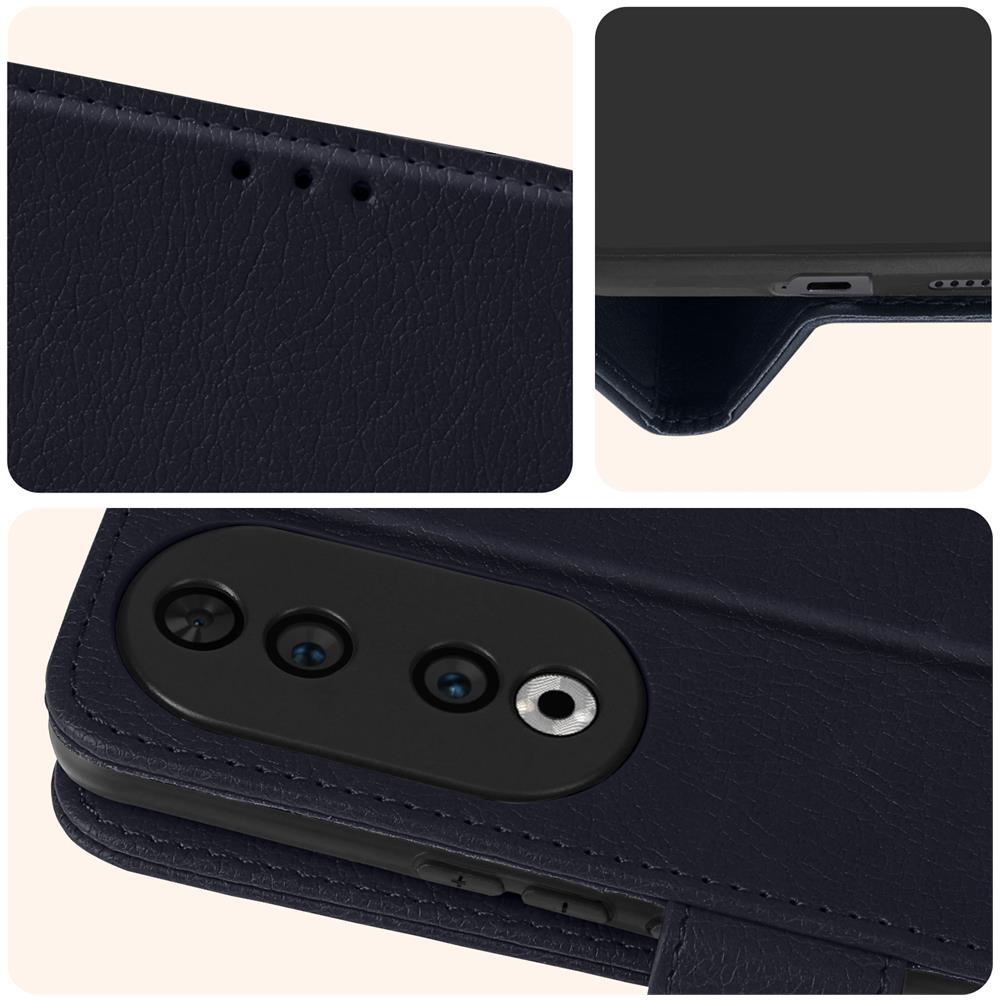 Custodia Per Honor 90 Copertina Portacarte Funzione Supporto Blu - Foto 2