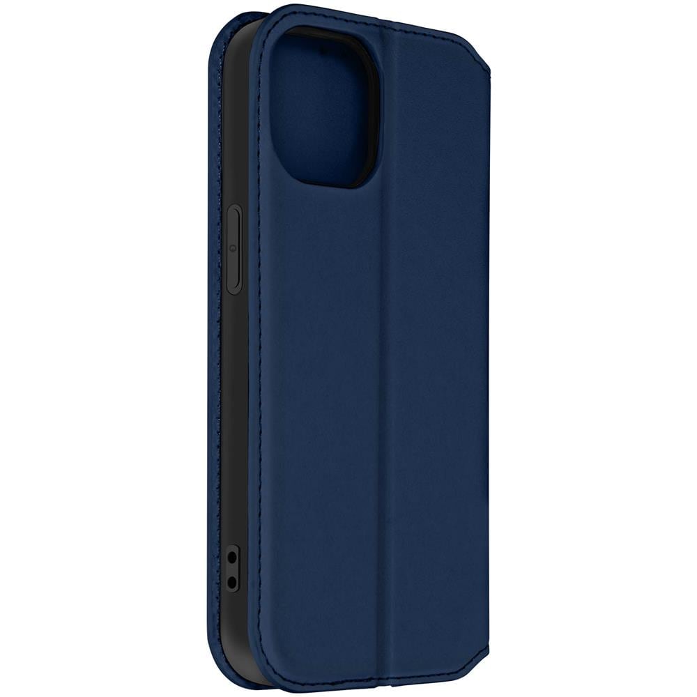 Custodia Per Iphone 15 Pro Portafoglio Funzione Supporto Video Blu - Foto 2