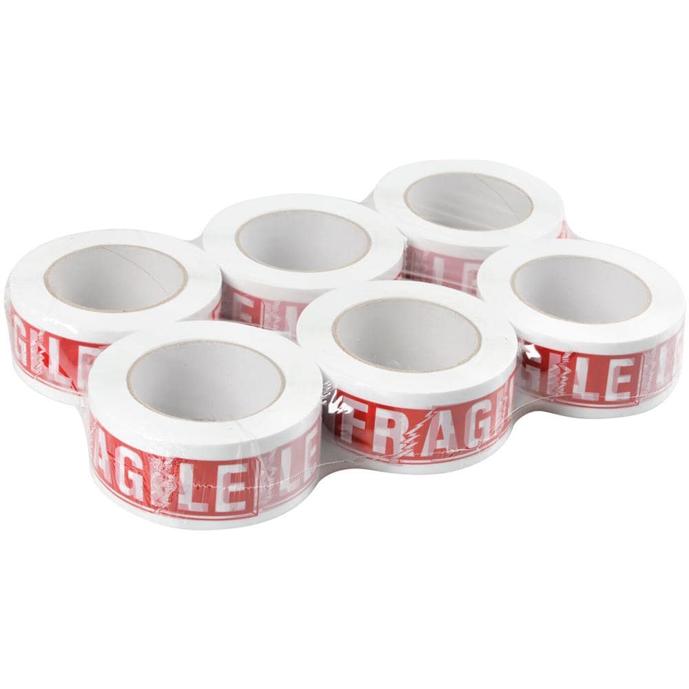 Nastro Adesivo Bianco Con Stampa Fragile, Set 6 Pz - Foto 2