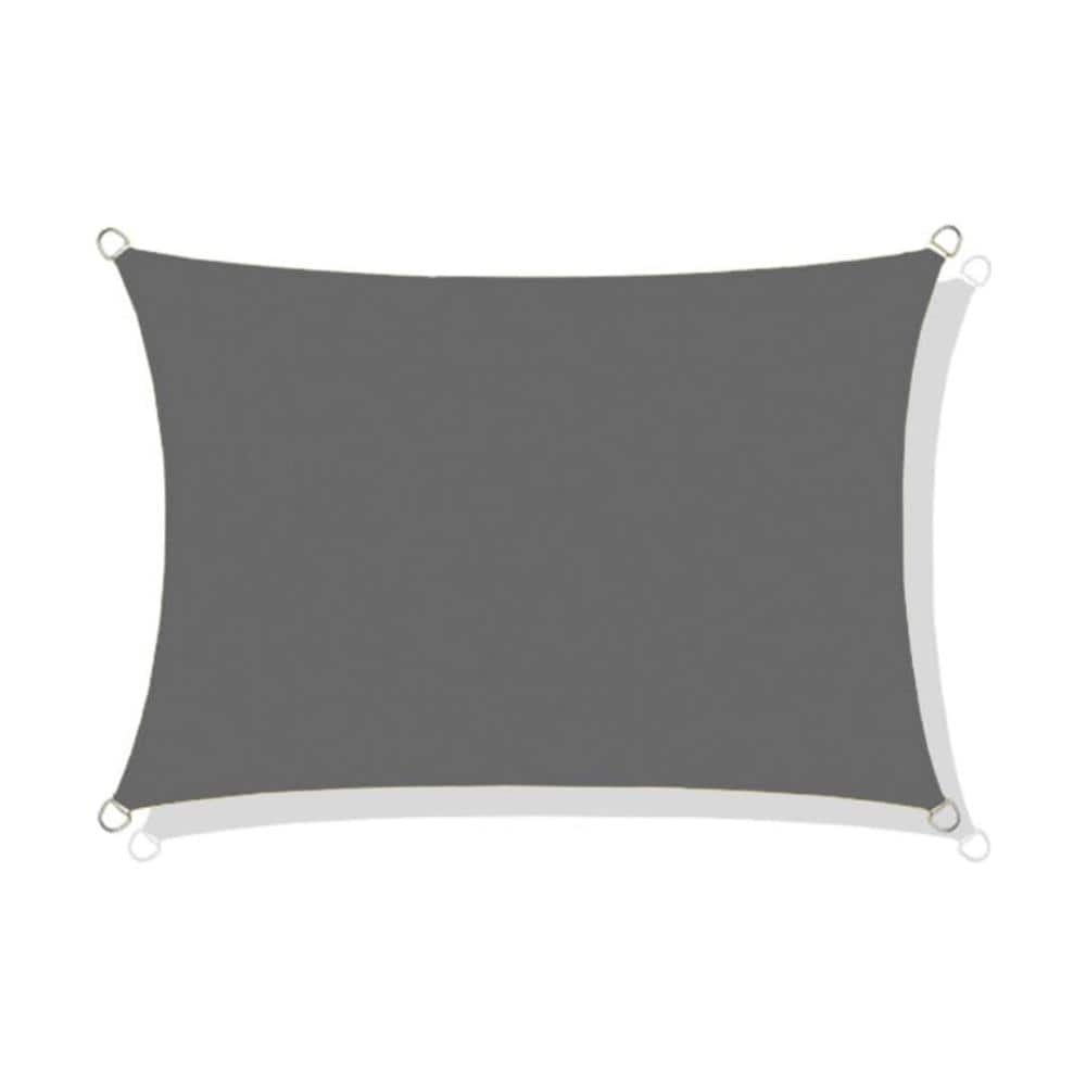 Vela ombreggiante impermeabile 3x2m Grigio scuro - Protezione solare da giardino - Foto 1