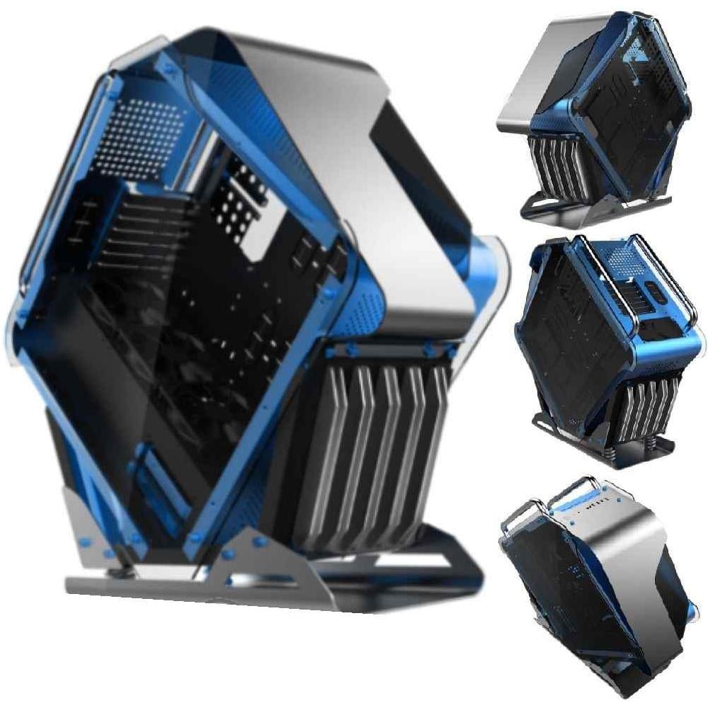 Case GALAXY Gaming E-ATX Colore Nero / Blu / Acciaio Inox - Foto 1