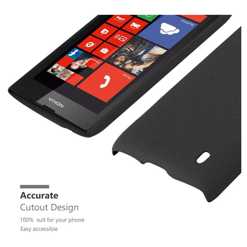 Custodia Compatibile Con Nokia Lumia 520 In Frosty Nero - Hard Case Coperchio Protettivo In Frosted Look Contro I Graffi E Gli Urti - Foto 5