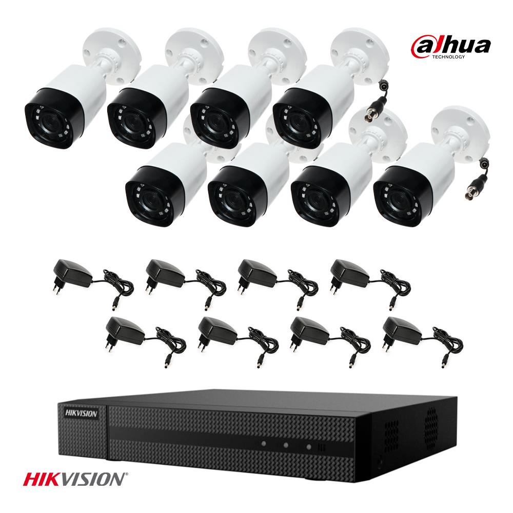 Kit Videosorveglianza 2 Mpx 8 Canali Da Esterno Dvr Hikvision Telecamere Dahua - Foto 1