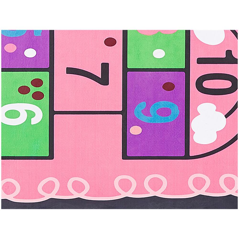 Tappeto Rosa Per Bambini Con Gioco Di Salti 80 X 150 Cm Honaz - Foto 9