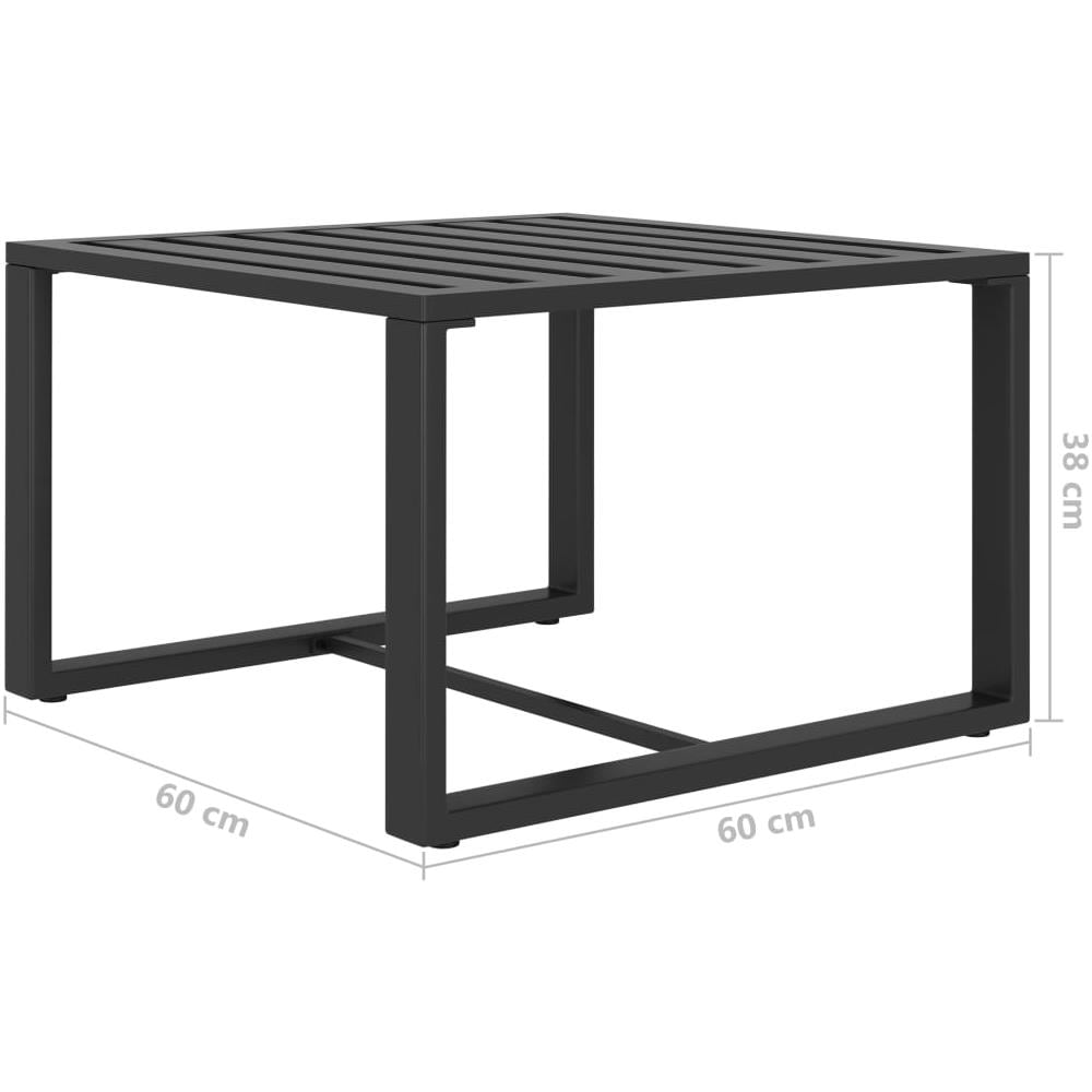 Set Divani Da Giardino 5 Pz Con Cuscini In Alluminio Antracite - Foto 9