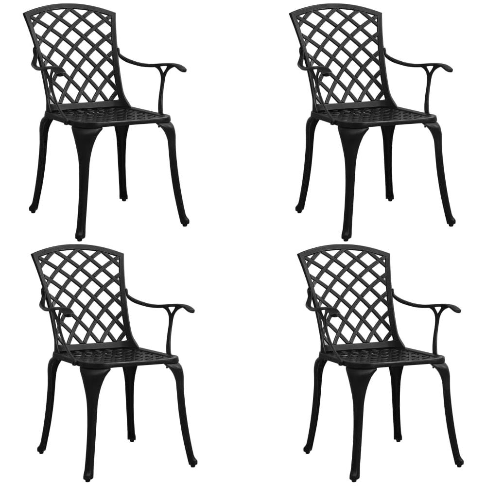 Set Da Bistrot 5 Pz In Alluminio Pressofuso Nero - Foto 3