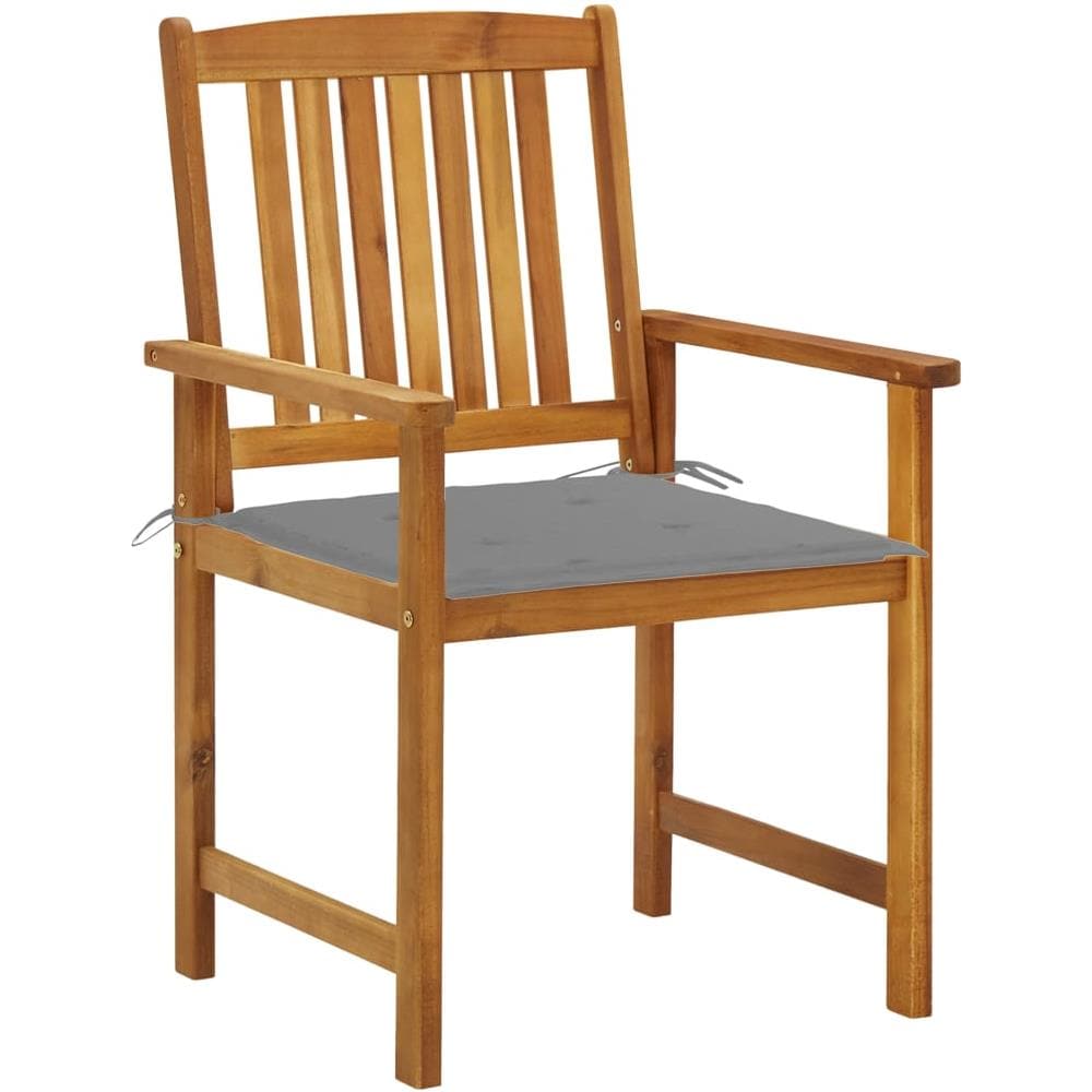 Sedie da Giardino con Cuscini 2 pz in Massello di Acacia - Foto 2