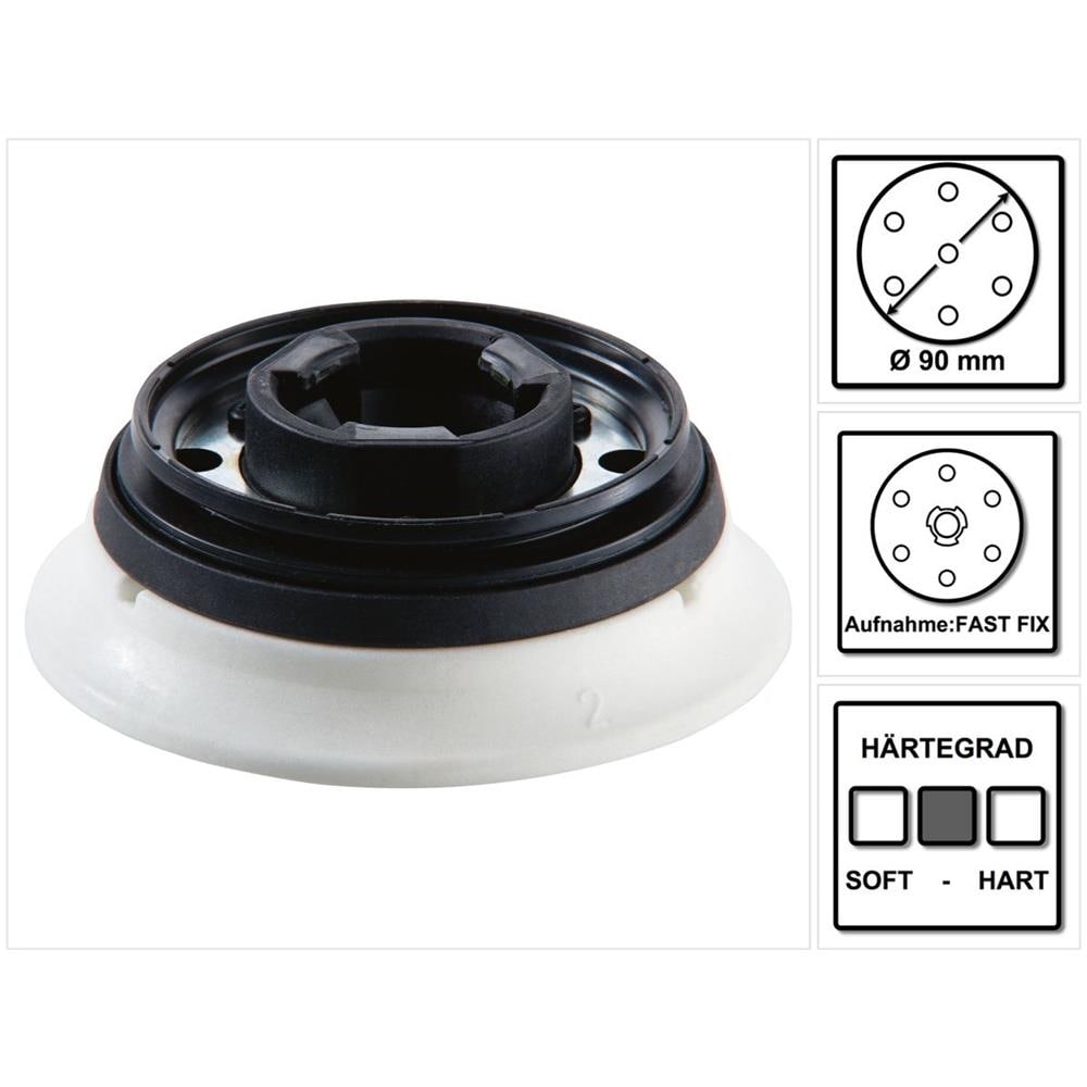 Platorello St-stf D90/7 Fx-w-ht Fastfix 90 Mm Morbido (496804)  - Foto 1