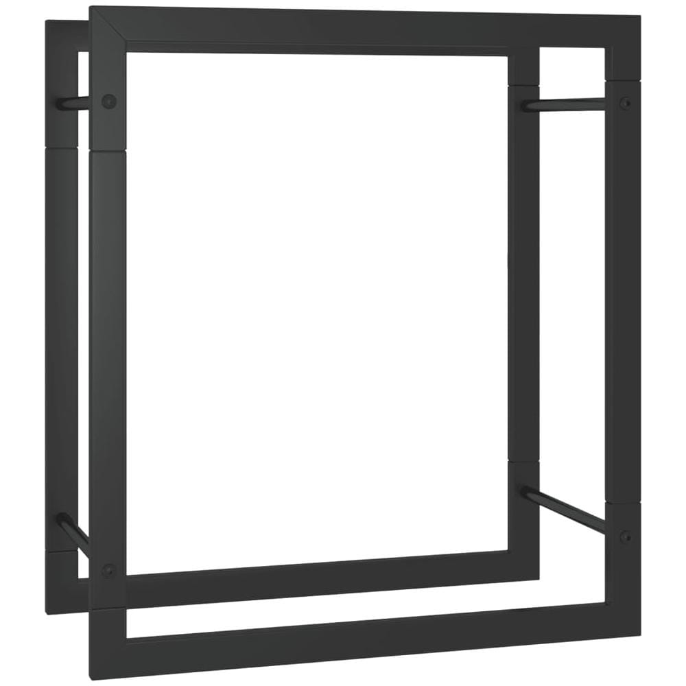 Portalegna Nero Opaco 50x28x56 cm in Acciaio - Foto 1