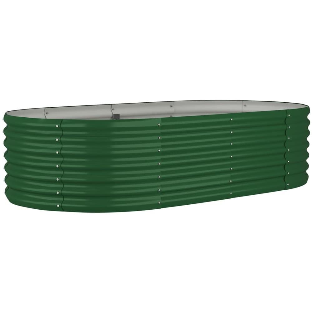 Letto Giardino Acciaio Verniciato a Polvere 152x80x36 cm Verde - Foto 1