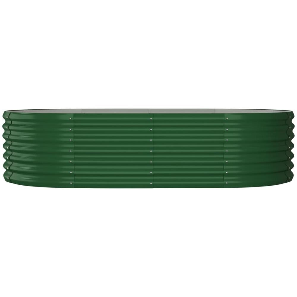 Letto Giardino Acciaio Verniciato a Polvere 152x80x36 cm Verde - Foto 2