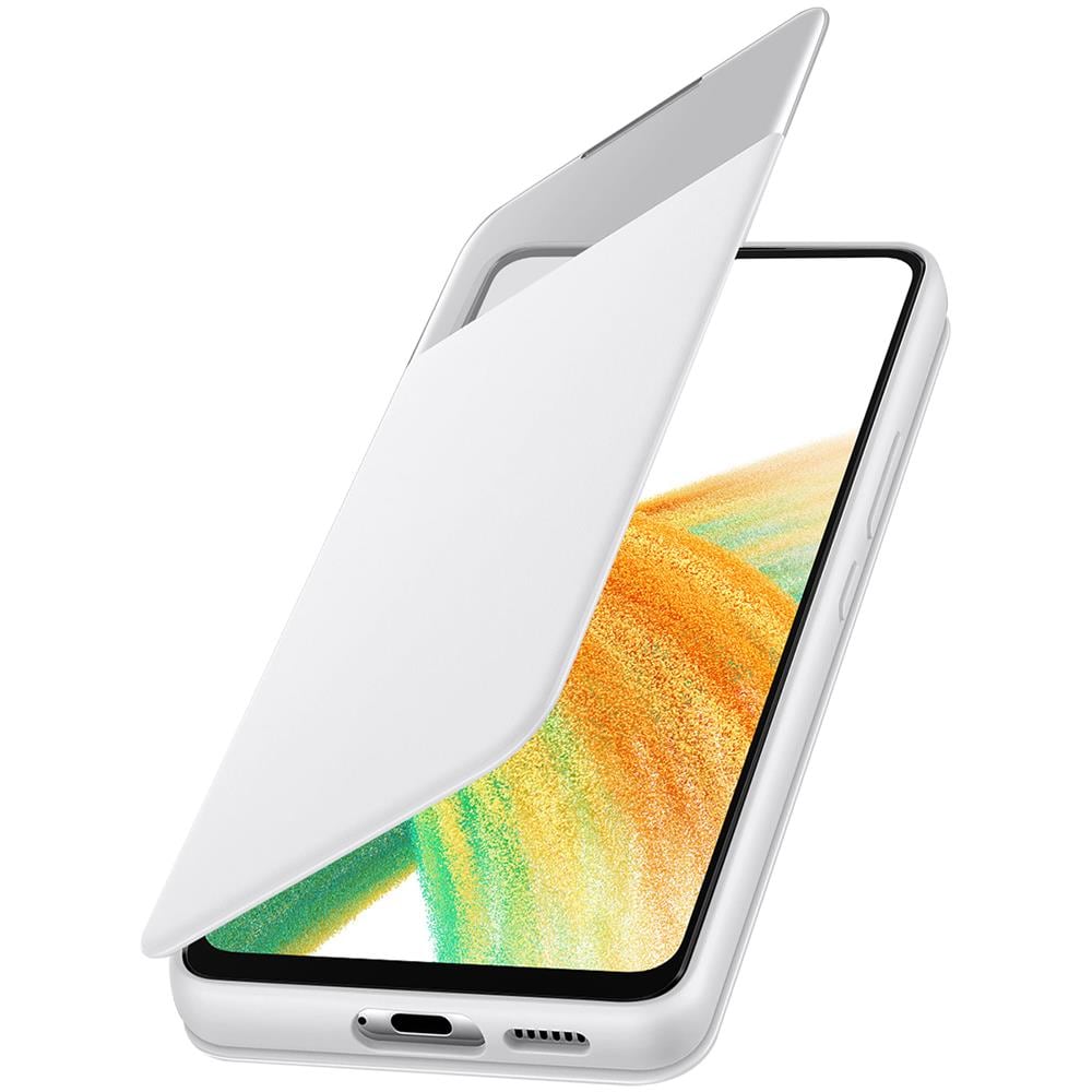 Custodia Originale Samsung Galaxy A33 5g Smart S View Wallet Cover Bianca - Foto 1