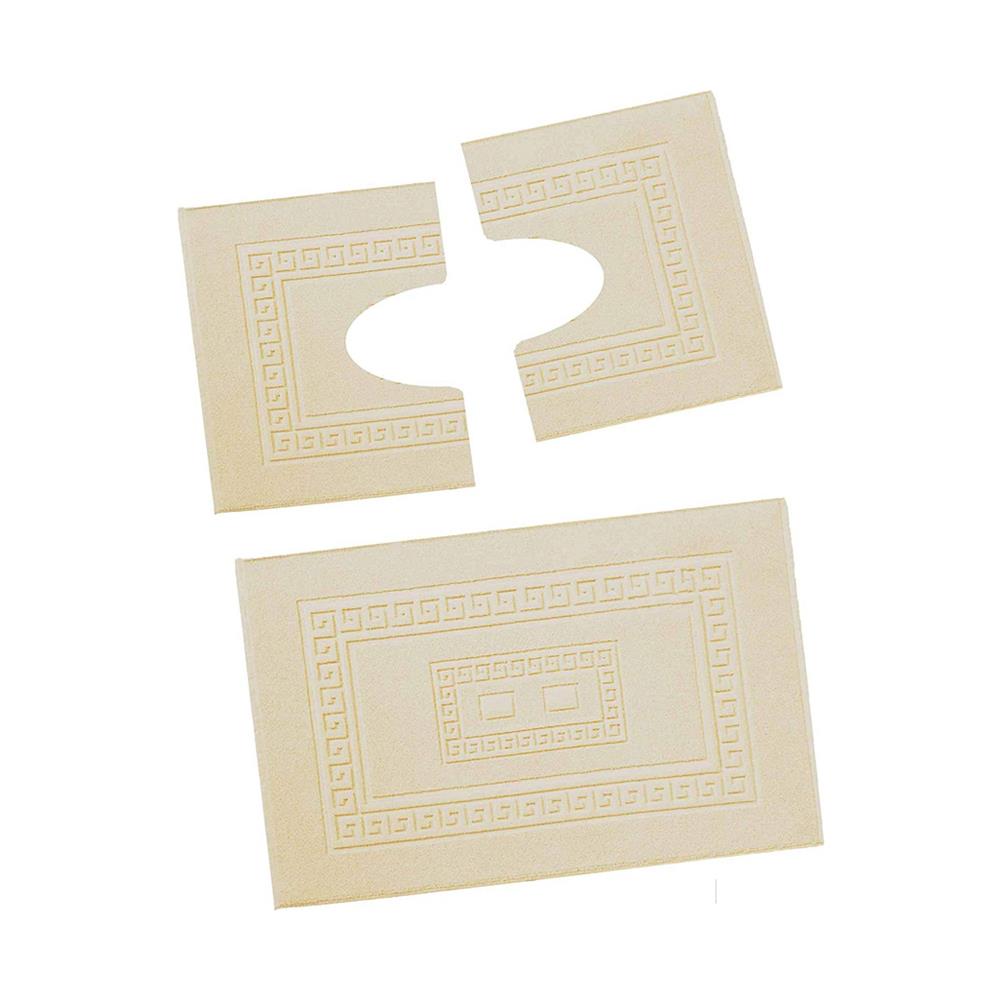 Tappeto Da Bagno Disegno Torino Colore Panna Par 3pezzi Panna - Foto 1