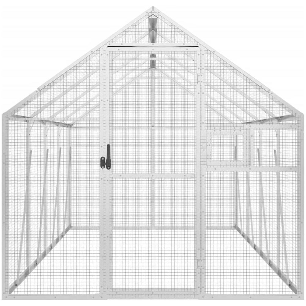 Voliera Argento 1,79x4x1,85 M In Alluminio - Foto 3