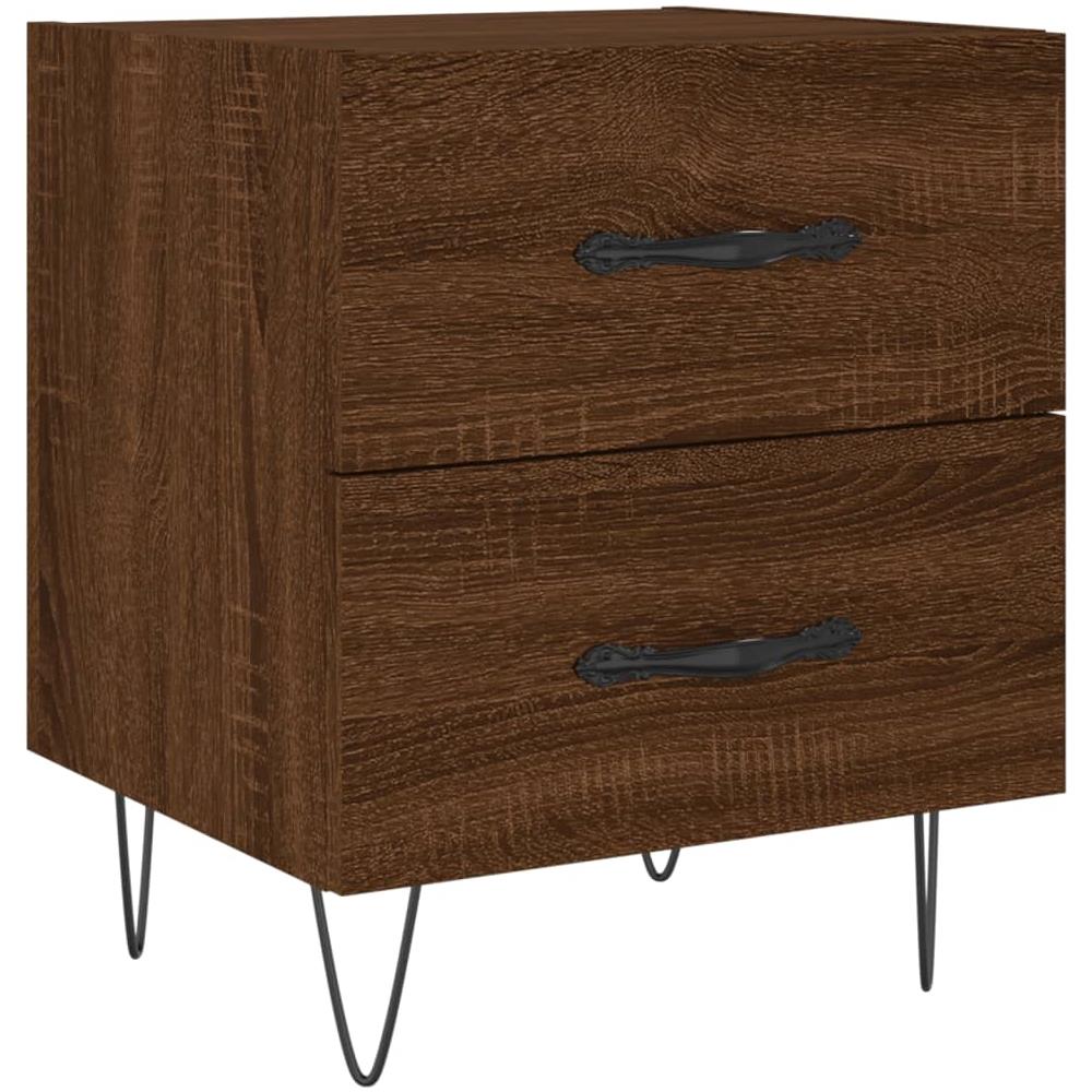 Comodino Rovere Marrone 40x35x47,5 Cm In Legno Multistrato - Foto 2