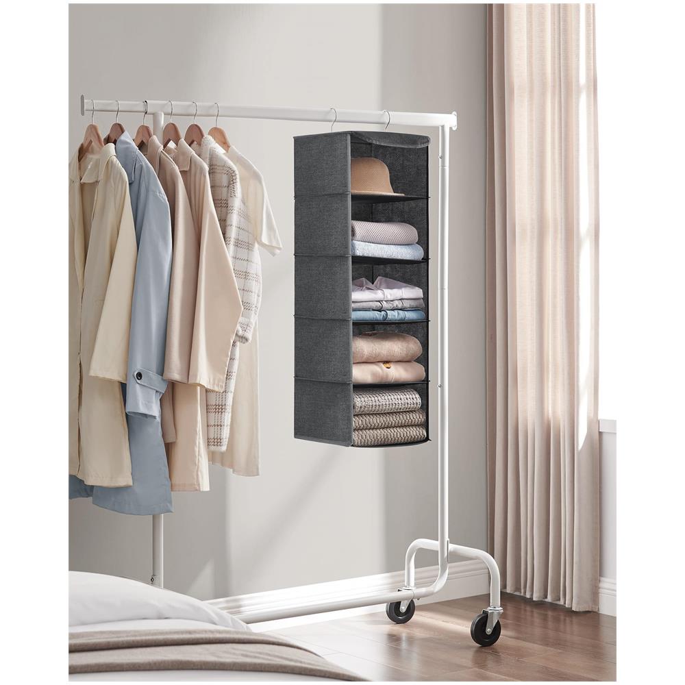 Organizer multifunzionale per guardaroba sospeso, grigio RYCH06G - Foto 2