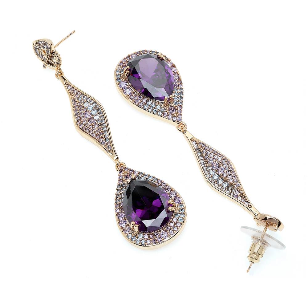 Orecchini Pendenti Lunghi Lucenti - Foto 2