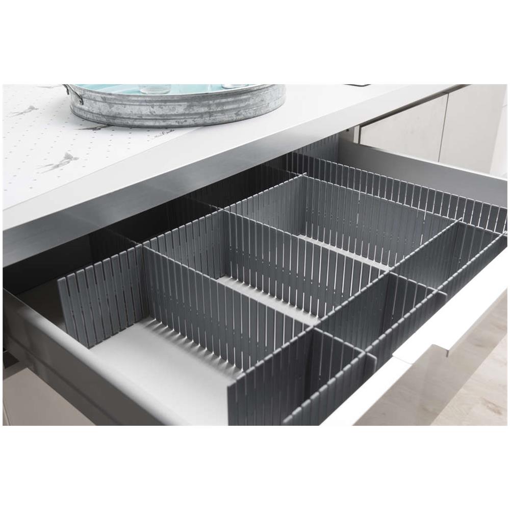 Set 6 Pezzi Separatore Modulare Per Cassetti -grigio - Foto 2