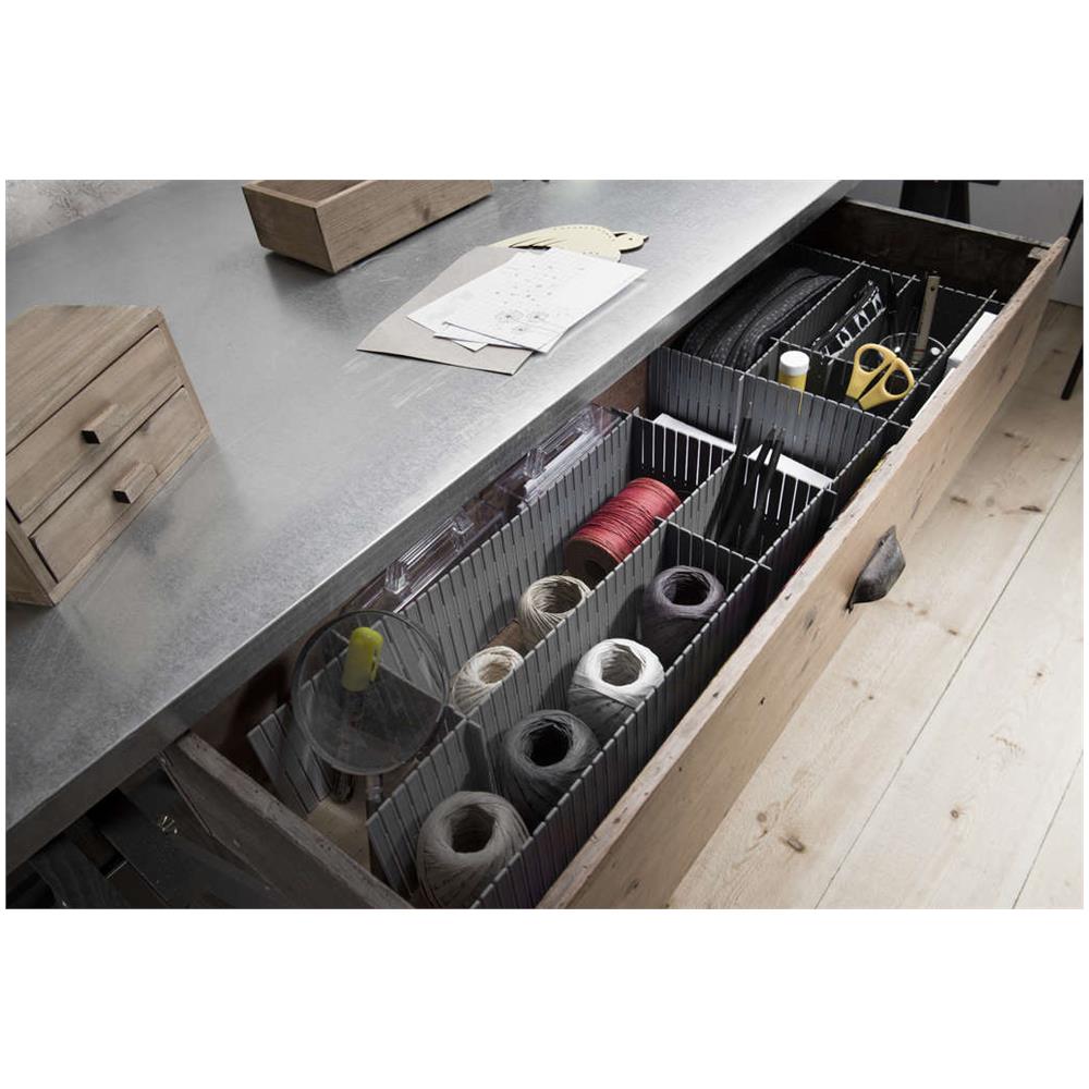 Set 6 Pezzi Separatore Modulare Per Cassetti -grigio - Foto 7