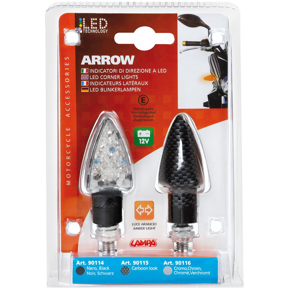 Cp. Frecce Arrow Carbon Look Led Vetro Bianco - Foto 4