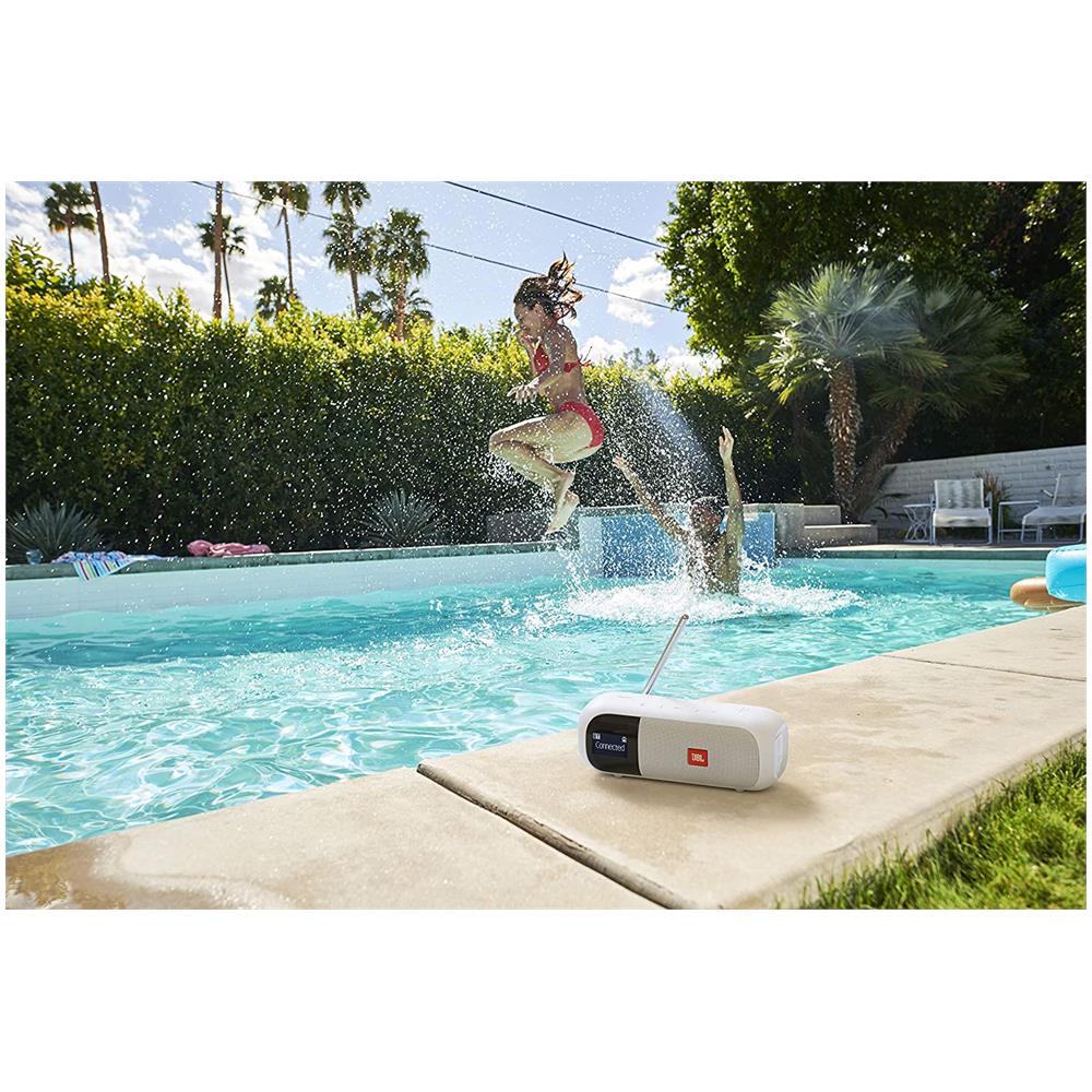 Radio Portatile Tuner 2 DAB / DAB+ / FM Wireless Bluetooth Impermeabile IPX7 Colore Bianco - Foto 7
