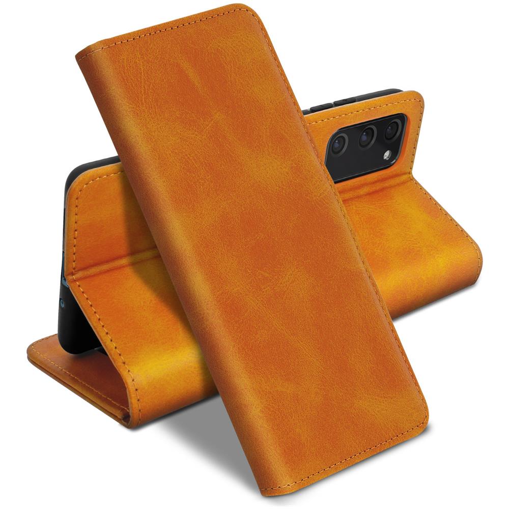 Custodia Samsung S20 Fe Vintage Style Portacarte Supporto Video Camel - Foto 5