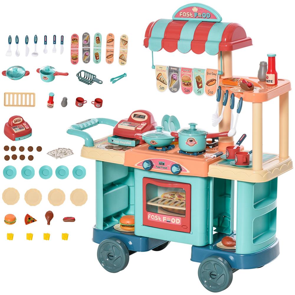 Cucina Giocattolo Per Bambini 3-6 Anni Con 50 Accessori Inclusi - Foto 1