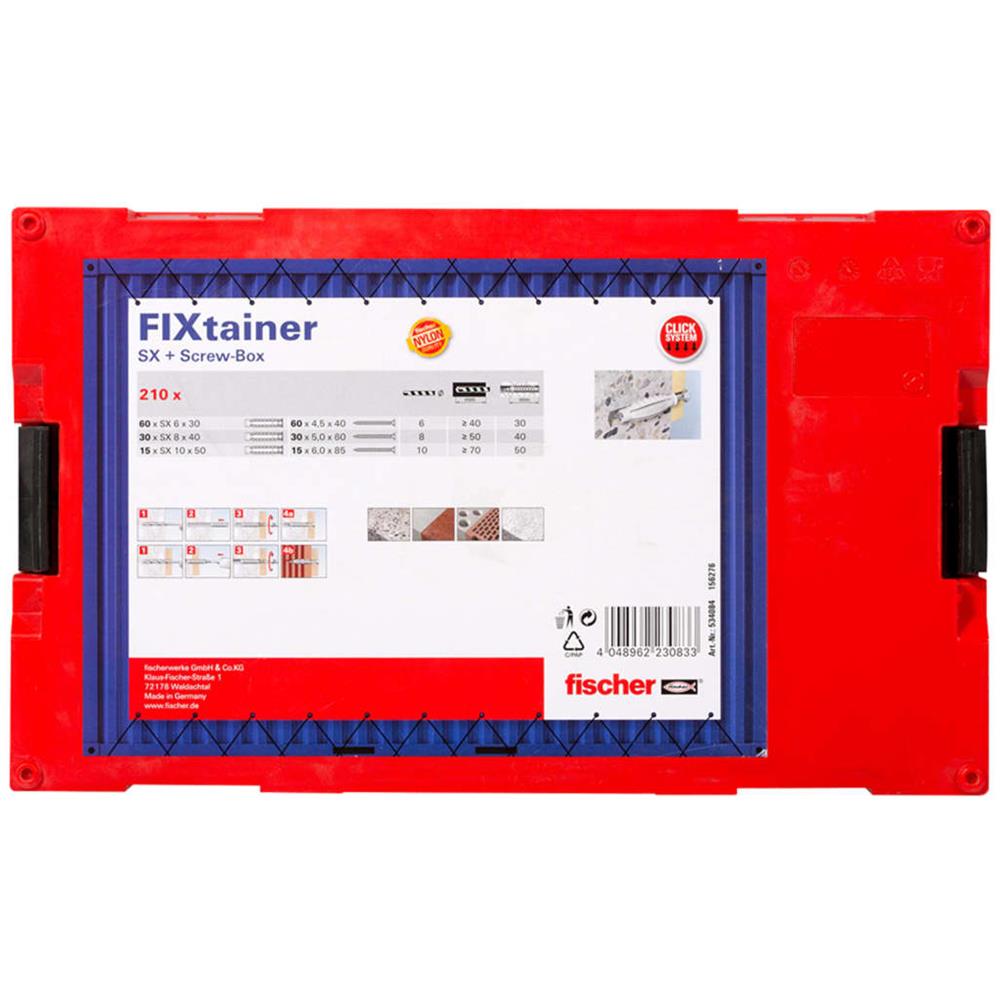 Set Tasselli con Viti SX FIXtainer 210 pz - Foto 2