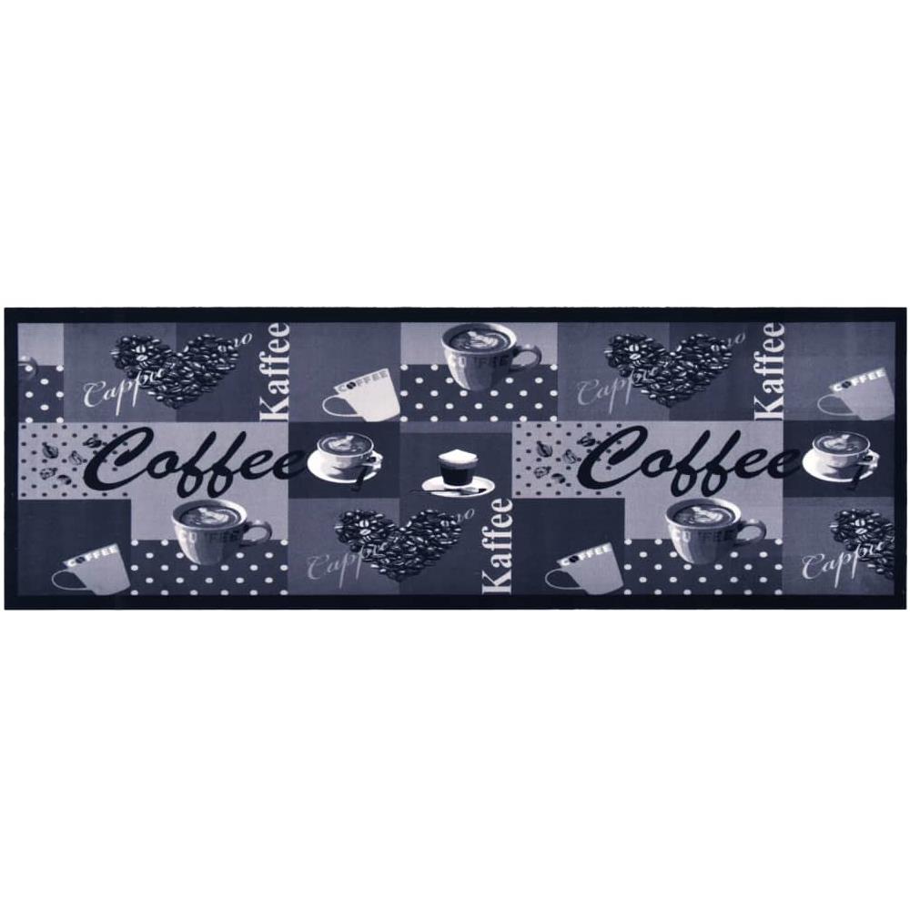 Tappetino da Cucina Lavabile Caffè Blu 45x150 cm - Foto 1