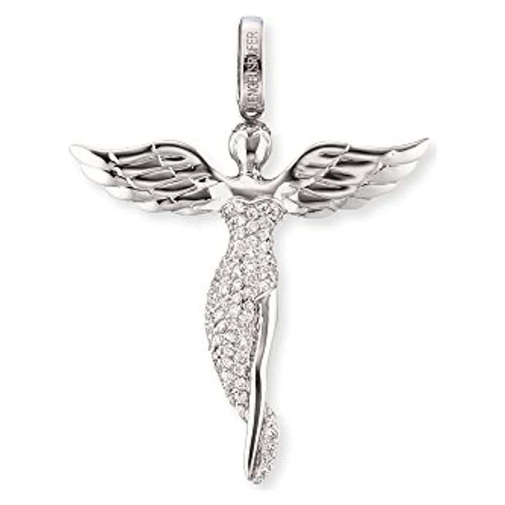 Engel Pendente Per Le Donne Zirconia Bianco Argento 925-sterling Dimensione 52 Mm (2,05"") (1)  - Foto 1