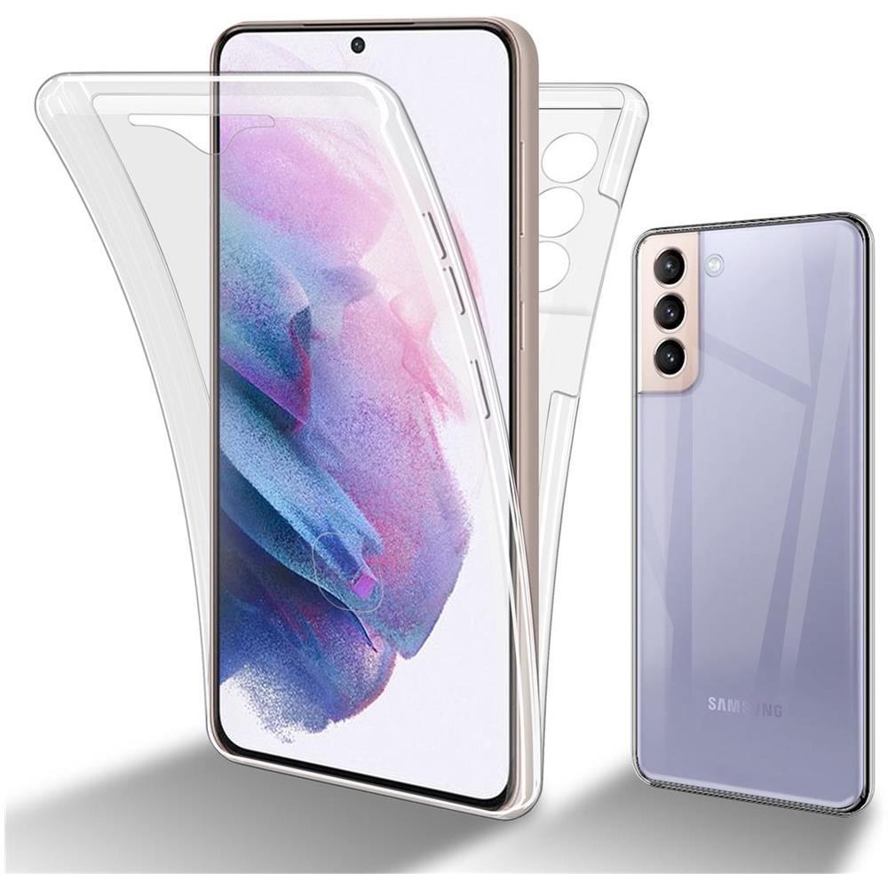 Custodia Compatibile Con Samsung Galaxy S21 Plus In Transparente - 360° Full Body Copertura Protettiva - Protezione Anteriore E Posteriore, Protezione A Tutto Tondo Con Protezione Del Display - Foto 1