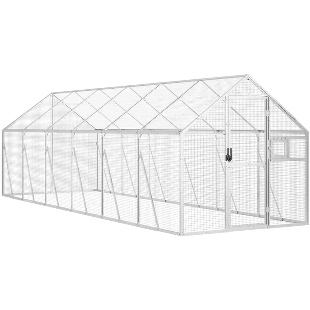 Voliera Argento 1,79x6x1,85 M In Alluminio - Foto 2