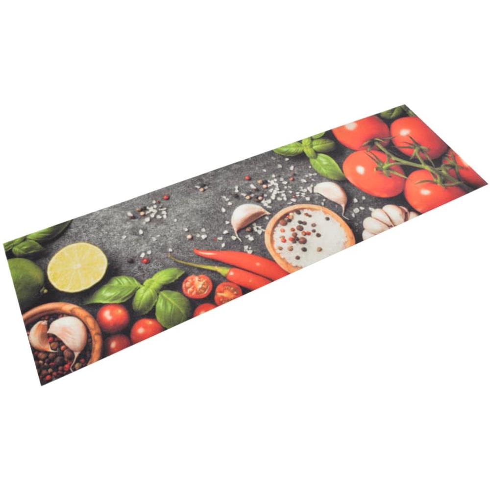 Tappeto Da Cucina Lavabile Verdure 45x150 Cm Velluto - Foto 1