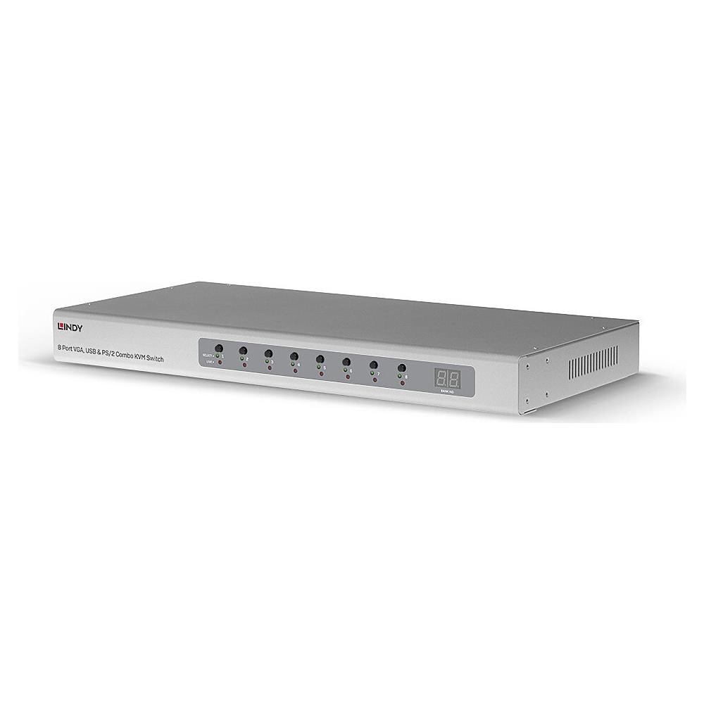 Switch PS 2 Combo 8 PORTE VGA e USB Colore Argento - Foto 2