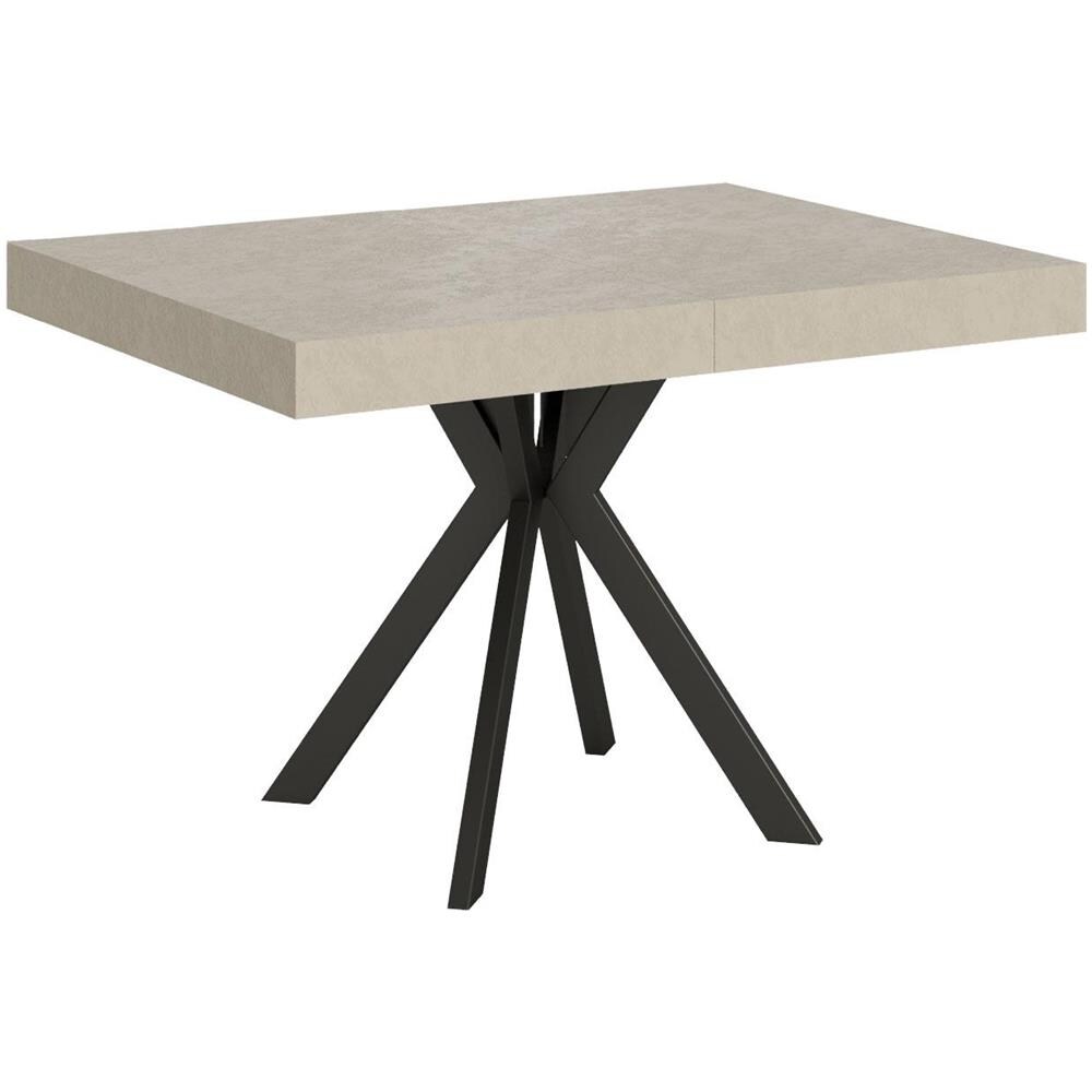 Tavolo allungabile 90x120/224 cm Dolcezza cashmere gambe antracite - Foto 1