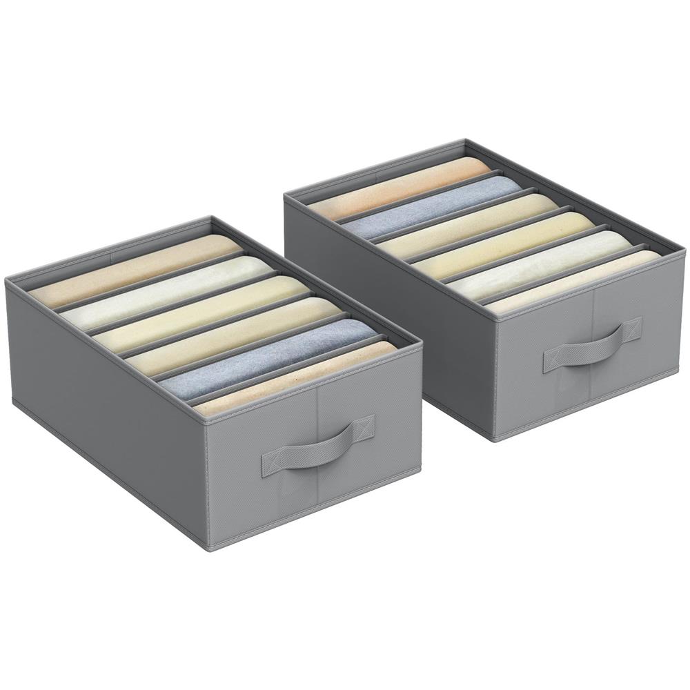 Organizer per armadio e cassetti, grigio x2 RUS009G02 - Foto 2