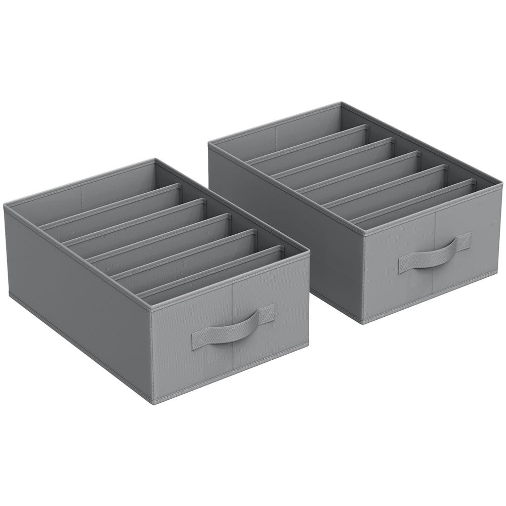 Organizer per armadio e cassetti, grigio x2 RUS009G02 - Foto 1